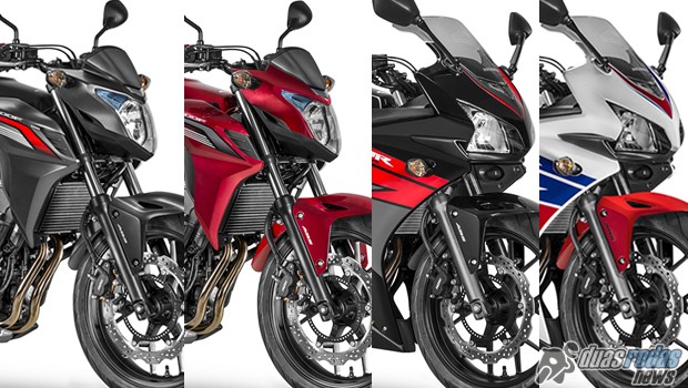 Honda traz novas cores e grafismos para modelos da família 500 cc