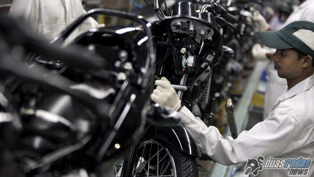 Produção de motocicletas apresenta recuo 37,8% em janeiro de 2016